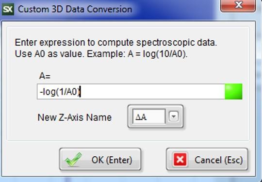 Data Conversion This function can be used to recalculate measured values to different representation.