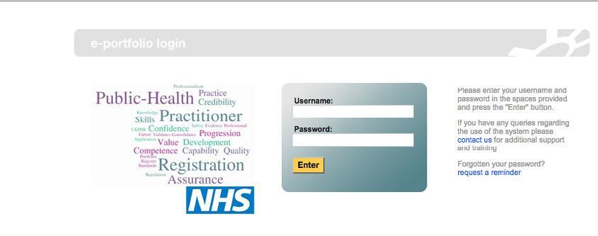 Wessex Public Health Practitioner Registration Support Scheme E-Portfolio User Guide for Verifiers 1.