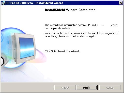 Problems with PC operation When the completion dialog appears immediately the installer starts When the installer is forced to terminate during installation, IDriver.