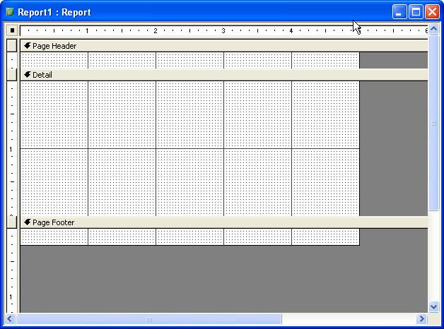 Access 2003 Reports Creating A Report In Design View 1.