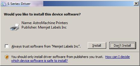Install disk supplied with Printer in your CD drive.