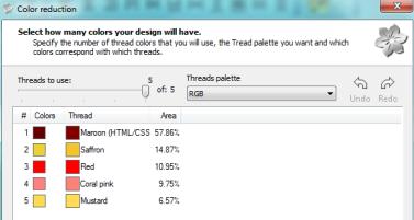 More on Colors To View all the Thread Colors of a Palette 1. Click on Edit Palette in the toolbar.