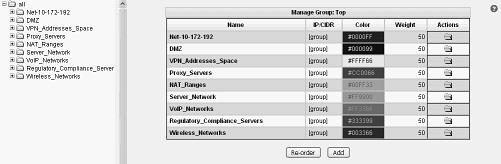 52 SETTING UP STRM LOG MANAGER Group Description IP Address 3 Database Cluster 10.10.1.3/32 10.10.1.4/32 10.10.1.5/32 Note: We recommend that you do not configure a network group with more than 15 objects.