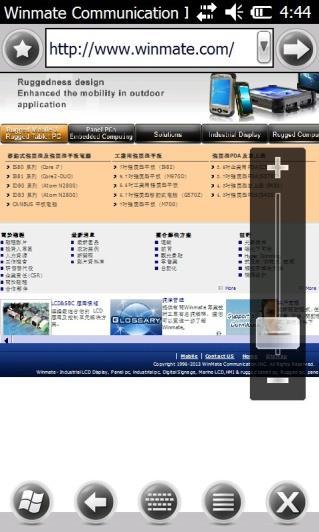 User can select to choose more function such as keyboard, menu, back,