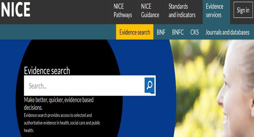 2. Searching 2.1 Getting Started Go to: www.evidence.nhs.uk Click the Journals & Databases link. Click Begin a search in the Healthcare Databases Advanced Search (HDAS) box.