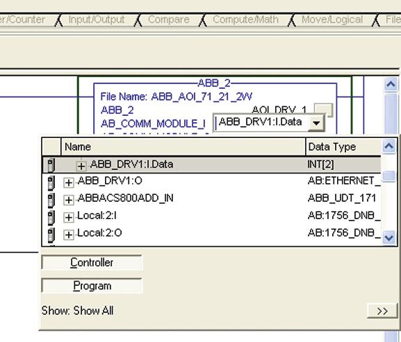This will link the Generic module to the User Defined Data Type. Double Click AOI parameter AB_COMM_MODULE_I.