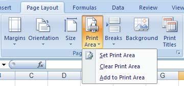 195 Excel 2007 :..... Add to Print Area. Print Area.2 ( ).(7-2 ) Add to Print Area.1.3 7-2 Page Break Sheet Sheet Excel.