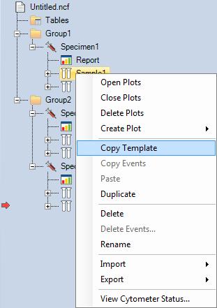 Experiment Manager Templates To paste, right-click on the