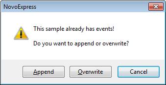 If the active sample is the last sample in the Experiment Manager, clicking the Next Sample button creates a new sample.