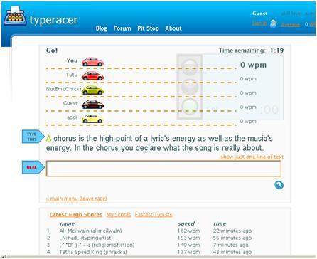 Figure 7 Type Racer TypingPage This is definitely the most enjoyable of all the applications tested. It is also a good application to keep the user from getting distracted or bored. 5.2. Paid 5.2.1.