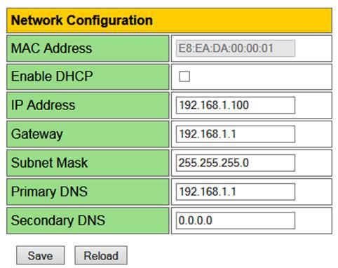 SmartDEN Notifier User Manual Secondary DNS - secondary DNS address; Save button - once you have changed the settings as required, click this button. Figure 7.