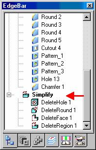 Lesson Lesson 3: 3: Simplifying Simplifying parts parts Simplifying parts You access the commands for simplifying a part using the Simplify command on the Tools tab in the Part and Sheet Metal