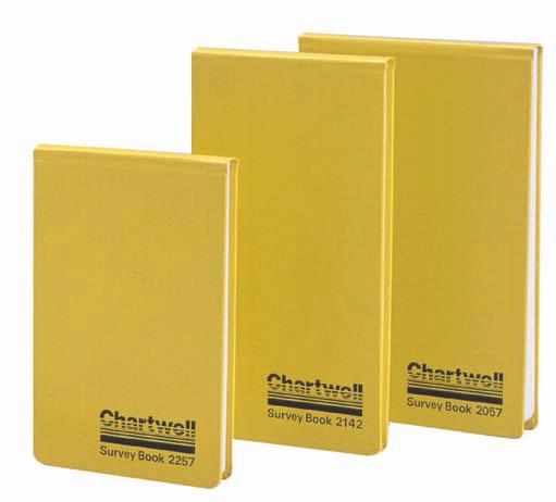 Survey Accessories Chartwell Field Books Chartwell field books are made to the highest specification using quality strength paper with high cotton content.