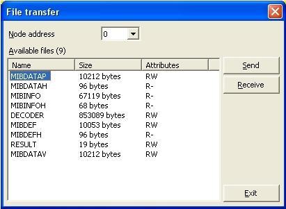 File Transfer This tool allows transferring files between the scanner and the