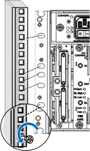 2. ASSEMBLE CABLE MANAGEMENT TRAY ONTO IHU AND CONNECT ERFC CABLE TO RIX AND OIX MODULES Refer to Appendix A of this document for instructions on how to assemble the provided Cable Management Tray