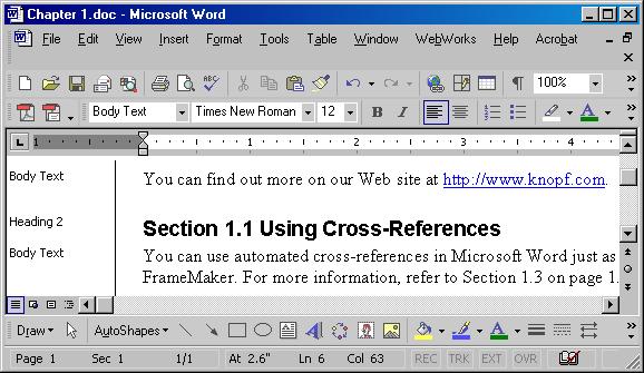 WebWorks Publisher 2003 Tips & Tricks Supplemental Handout Slide 9 Link to a Web Site In FrameMaker Use a character tag and a Go to URL hypertext marker. 1 Apply a character tag to the link text.