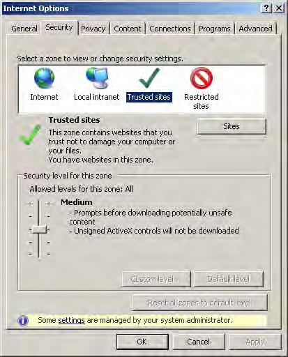 Getting Started Web Browser Requirements To access the console, ensure that you have a supported and properly configured Web browser as follows: Your Web browser is Internet Explorer 6, 7, or 8 with