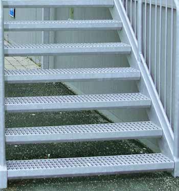Stairtreads and landings of slit plank type flooring Weland stocks straight flight staircases and landings in slit plank type flooring, type TSD.