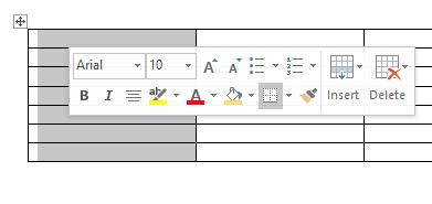 When you select a table in Word 2013, the Layout tab appears under Table Tools on the Ribbon.