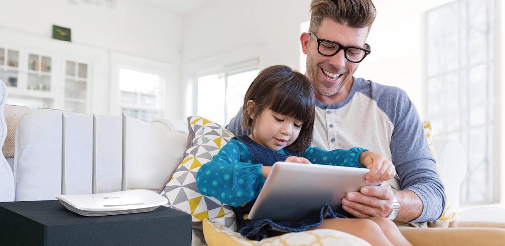 With the 4 fast Ethernet ports, it provides reliable Wi-Fi and wired connection for medium-sized homes, letting your family enjoy fast Wi-Fi