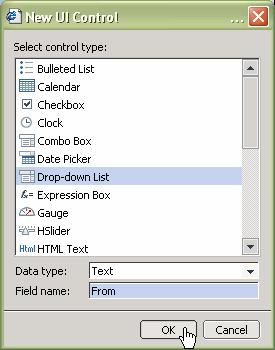 task panel. 29. Select the field's Value Help button and click the Remove button to delete it as well. 30. Click the Add (+) button to define a new field.