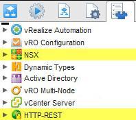 NSX and vra Extensibility: Advanced NSX Operations vrealize Automation automates NSX using vrealize Orchestrator s NSX and HTTP-REST plug-ins.
