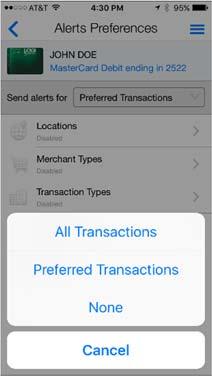 If you want to alert on all transactions, click the Send alerts for drop down and select All Transactions.