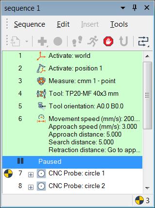 PolyWorks Inspector - CNC CMM Metrology Detect potential collisions When preparing or executing a measurement sequence, the collision icon (shown below) is also displayed in the Sequence Editor for
