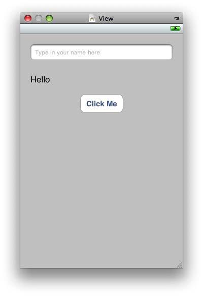 Text Field Label Button Now, let s go back to Xcode to build and run your app and see what happens. Do you remember how to do that? In the Xcode project window, click on the Build and Go button.
