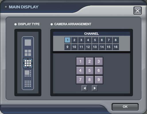 menu. Display Type The operator can select 5 different display type.