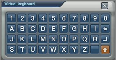 How to use the virtual keyboard Double Click the left