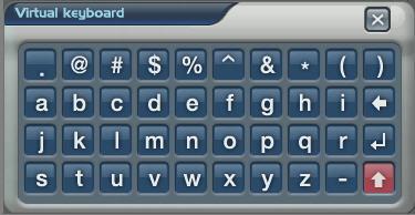 Then it shows the virtual keyboard.