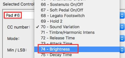 You can pre-configure one of the TUNAMINI pads to send those commands to a filter plug-in that should be readily available in your DAW software.