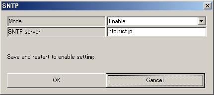 14. OTHER SETTINGS 14.1 CLOCK SYNCHRONIZATION 14.1.1 SNTP The SNTP client function is used for automatic clock time correction.