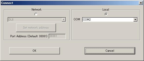 4.3 IP ADDRESS SETTING (1) Install the DLCFG program to a PC. Connect the COP-US cable between the DLCFG port (CFG) and the PC. The driver of COP-US must be installed to the PC in advance.