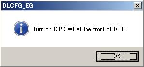 8.8.3 STATUS VERIFICATION FTP data uploading status can be confirmed by the following setup. 8.8.3.1 VERIFICATION WITH DLCFG (1) Connect the DL8 and the PC with the COP-US cable.