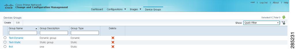 Managing User-Defined Device Groups Chapter 5 Managing User-Defined Device Groups The Device groups page allows you to view the list of user-defined device groups existing in the Prime Network