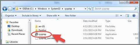 Figure 28 2. Run the Sysprep.exe 3. Select Enter System Out-of-Box Experience (OOBE) under System Cleanup Action 4.
