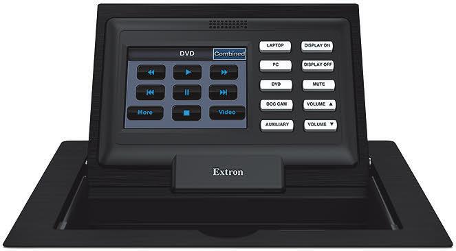 TOUCHLINK PRO SERIES TOUCHPANELS TLP Pro 320C 3.5" Cable Cubby TouchLink Pro Touchpanel The Extron TLP Pro 320C is a 3.5" Cable Cubby touchpanel with a flip-up, LCD touchscreen.