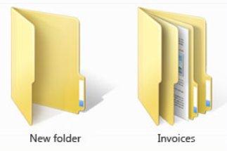 What is a folder? A folder is a container you use to store files in.