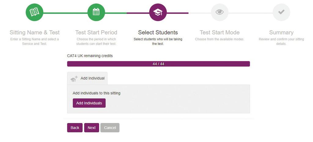 successfully entered. Within the Test Start Period page, the From Date & Time and the To Date & Time define the time range between which a student can start their test(s).
