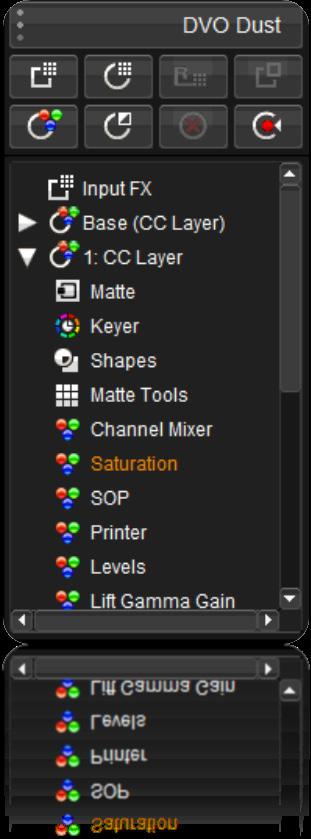 In this image the preference is set snap layer list to active layer. You can see the active layer at the top of the layer stack.