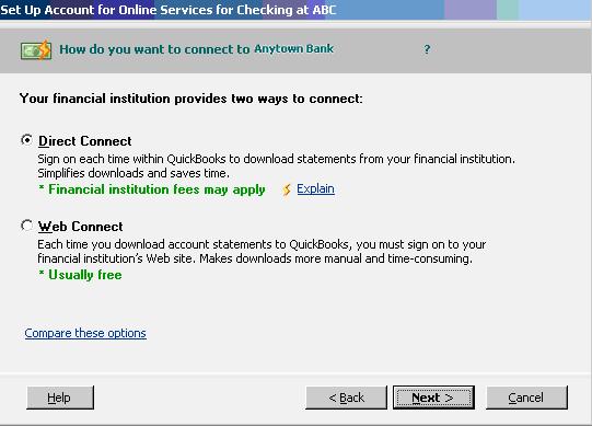 5. FULTON FINANCIAL CASHLINK supports Web Connect downloads within QuickBooks.