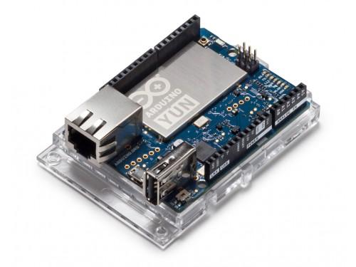 ARDUINO YÚN Code: A000008 Arduino YÚN is the perfect board to use when designing connected devices and, more in general, Internet of Things projects.