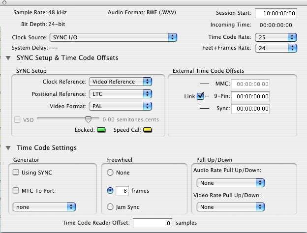 Configuring Protools for use with the PD-1 Session Template Protools Setup 1) Open the PD-1 Template Session. 2) Open the Setup > Session Setup dialogue box.