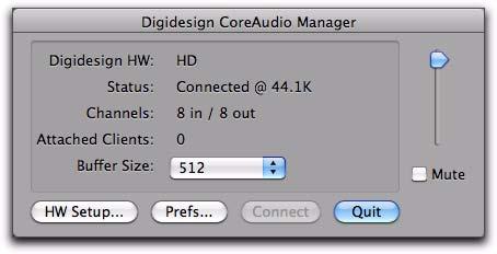 Installing the CoreAudio Driver The CoreAudio Driver is installed by default when you install Pro Tools.