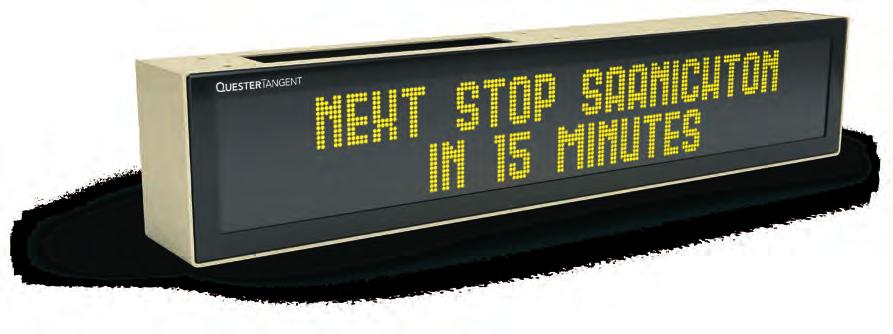 Peripheral products Peripheral products Announcement Sign The TrainWise passenger announcement signs provide riders with continuous station stop