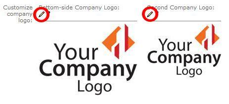 4. Click the edit pencil next to the company logo you want to upload 5. First, click on Choose File.
