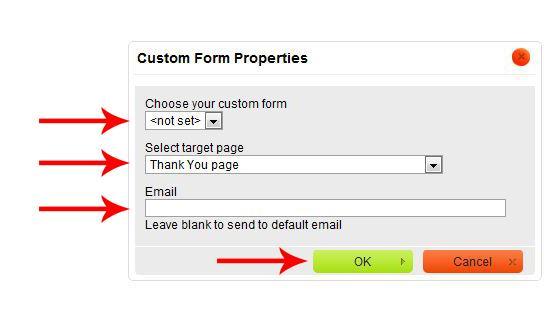 9. Next, find the page/section you want to add your form to and click on the Edit Pencil so that the text field pops up. 10. Click on Insert Form so that the custom form properties pop up.