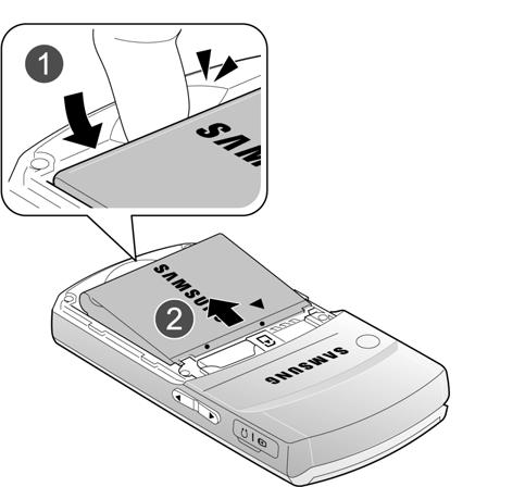 3. Remove the battery by lifting up, as shown. Installing the SIM Card Important! The plug-in SIM card and its contacts can be easily damaged by scratches or bending.